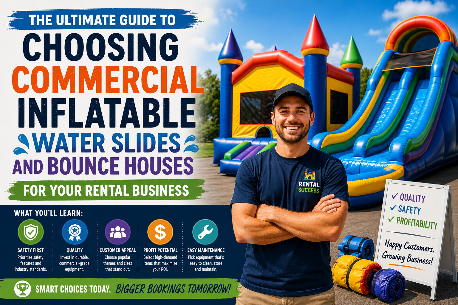 The Ultimate Guide to Choosing Commercial Inflatable Water Slides and Bounce Houses for Your Rental Business